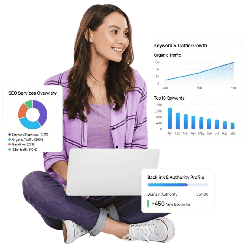 seo services vector graphic