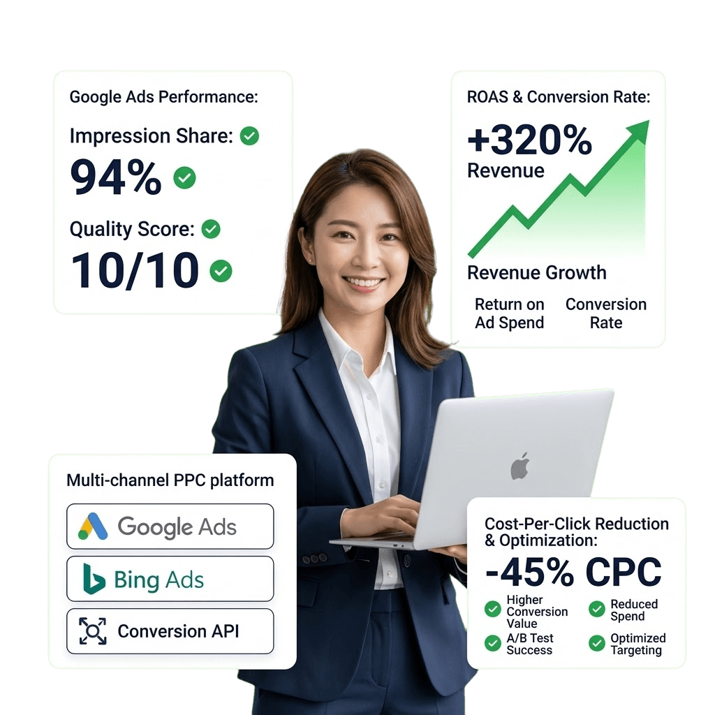 PPC Advertising vector image creative